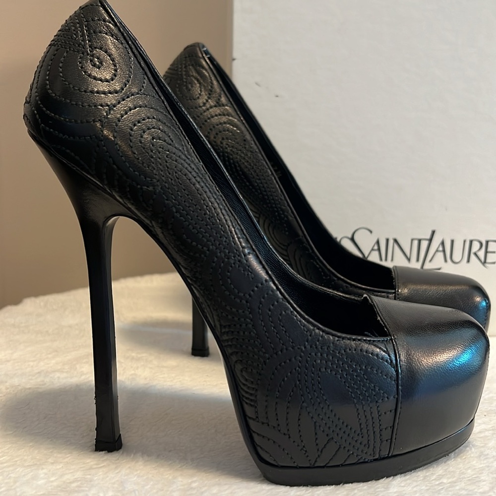 Yves Saint Laurent Black Heels - Picture 2 of 8